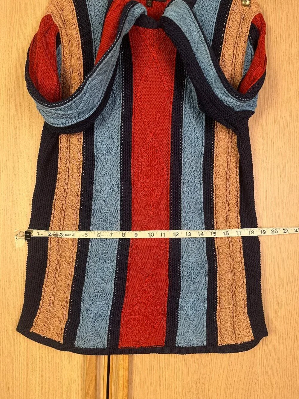 Roberto Cavalli Striped Cable Knit Sweater Made in Italy